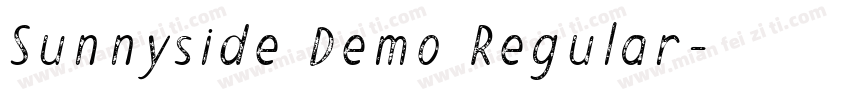 Sunnyside Demo Regular字体转换
